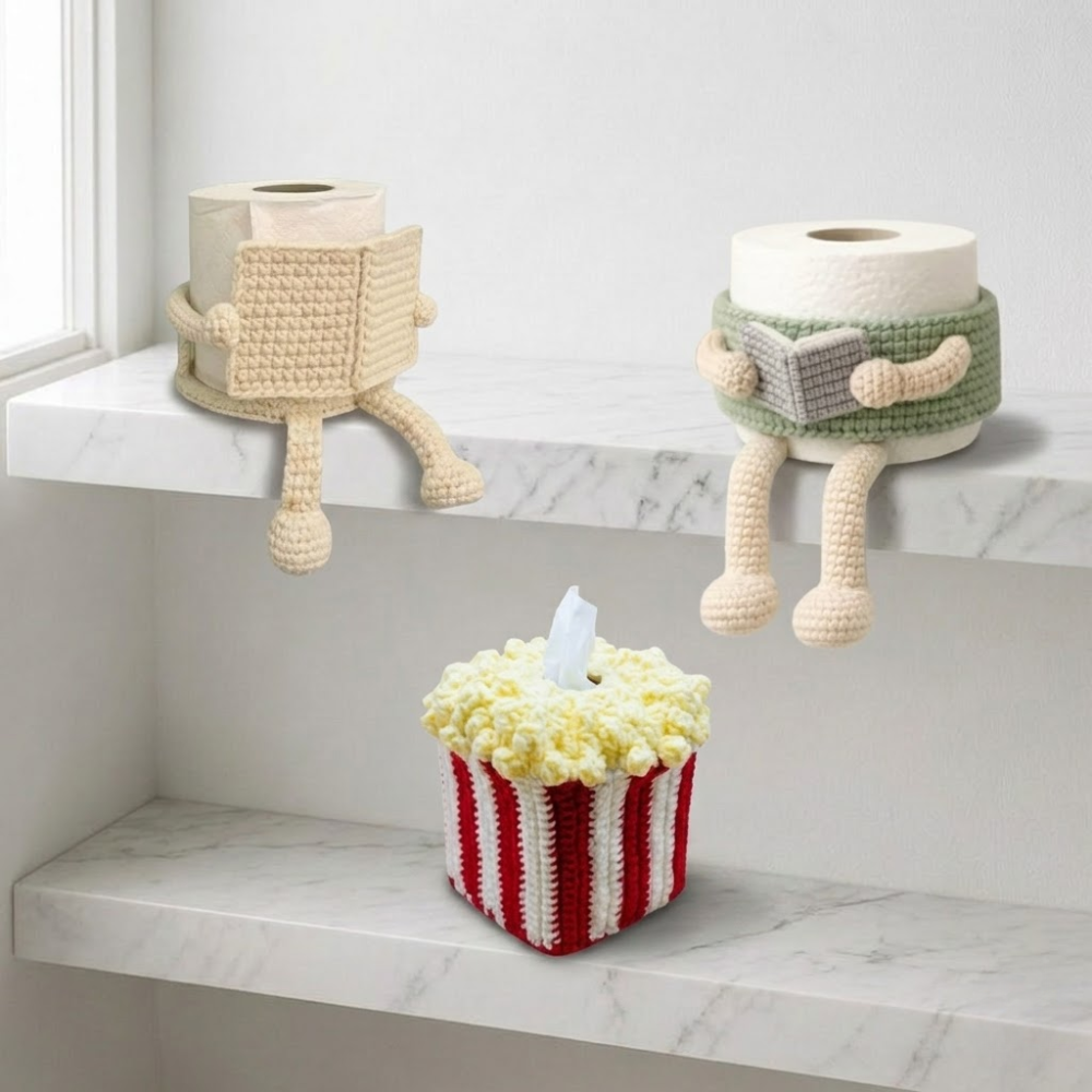 3 in 1 Tissue Box Toilet Crochet Pattern
