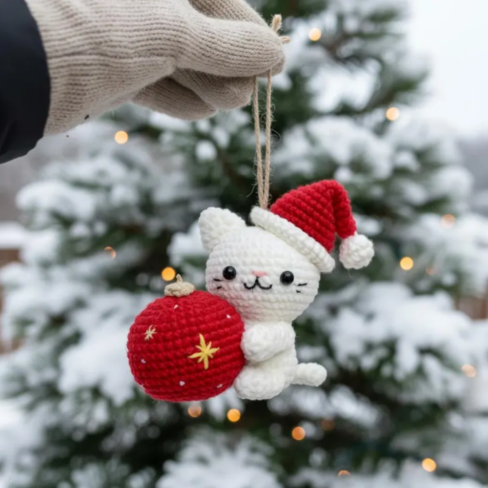 Santa Kitty Crochet Pattern