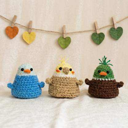 3 in 1 Flip Bird Amigurumi Crochet Pattern