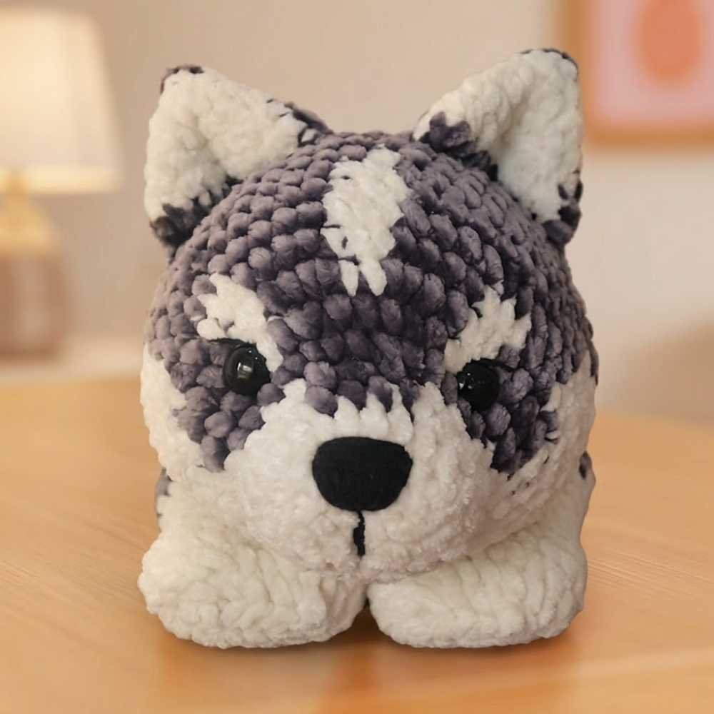 Husky Puppy Amigurumi Crochet Pattern