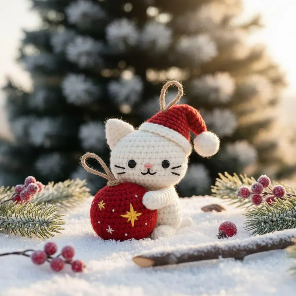 Santa Kitty Crochet Pattern