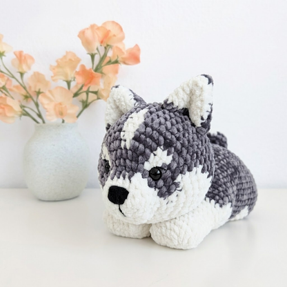 Husky Puppy Amigurumi Crochet Pattern