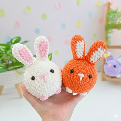 No-Sew Plush Bunny Amigurumi Crochet Pattern