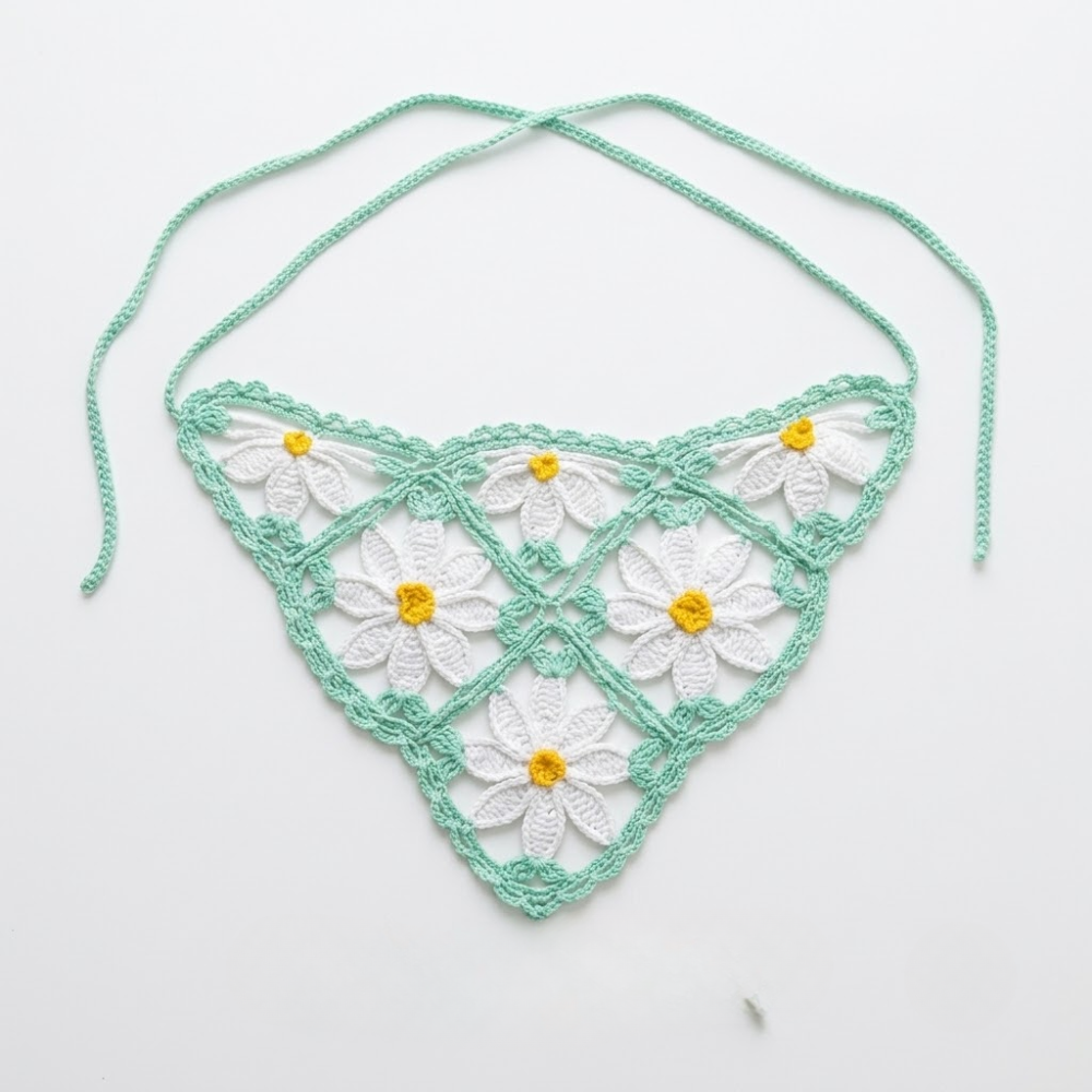 4 in 1 Granny Square Bandana Crochet Pattern
