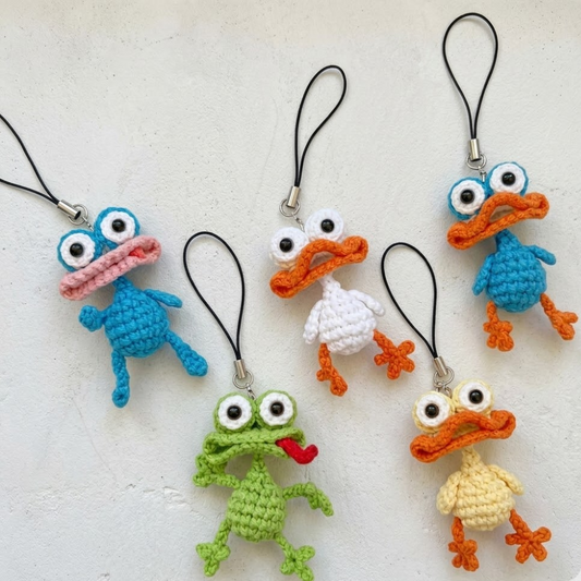 5 in 1 Cute Duck Keychain Crochet Pattern