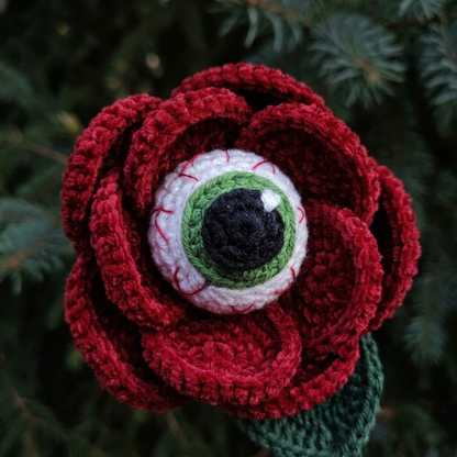 Creepy Eyeball Flower Pot Crochet Pattern