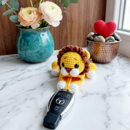 Lion Key Holder Crochet Pattern