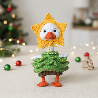 Star Duck Christmas  Crochet Pattern