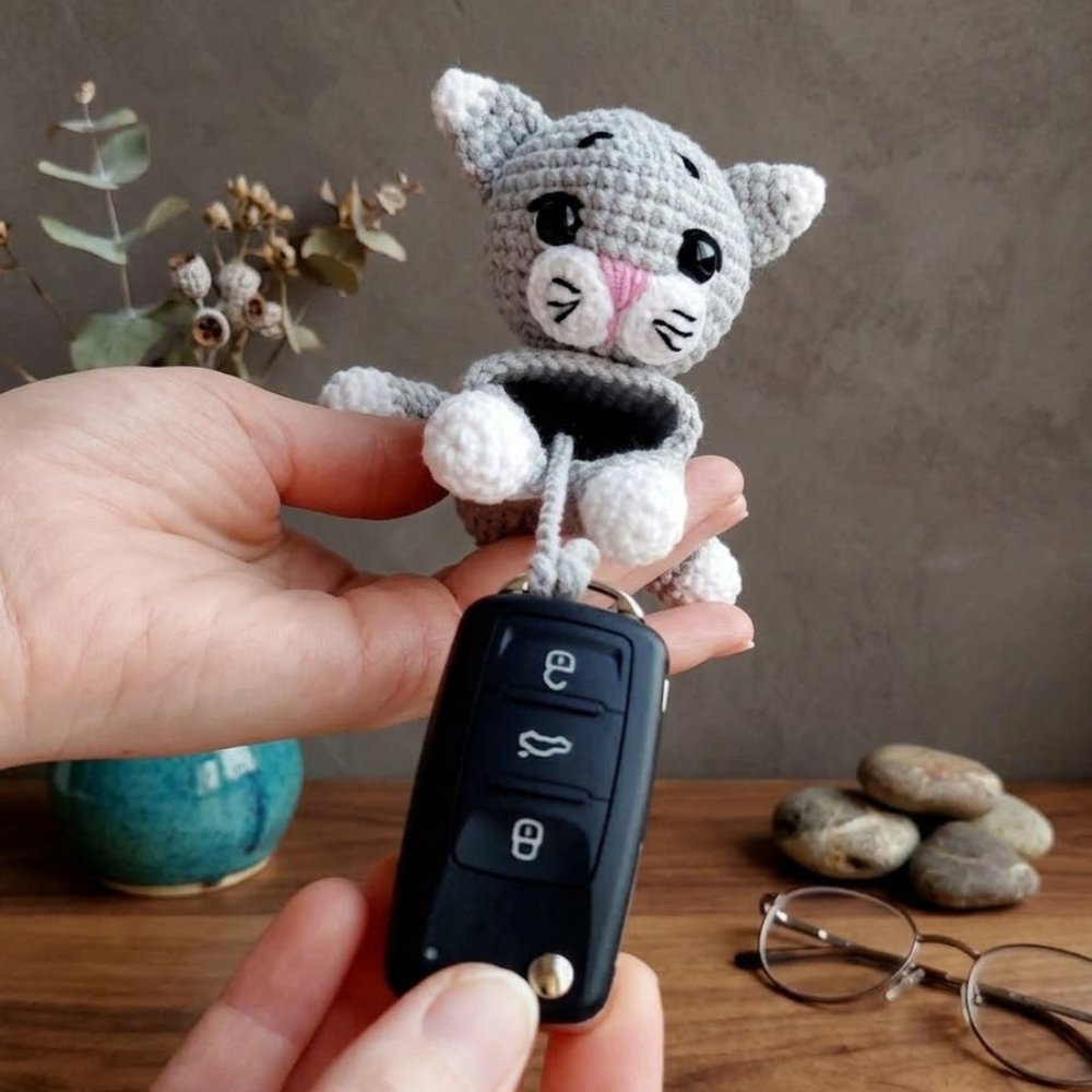 4 in 1 Cute Animal Key Holder Amigurumi Crochet Pattern
