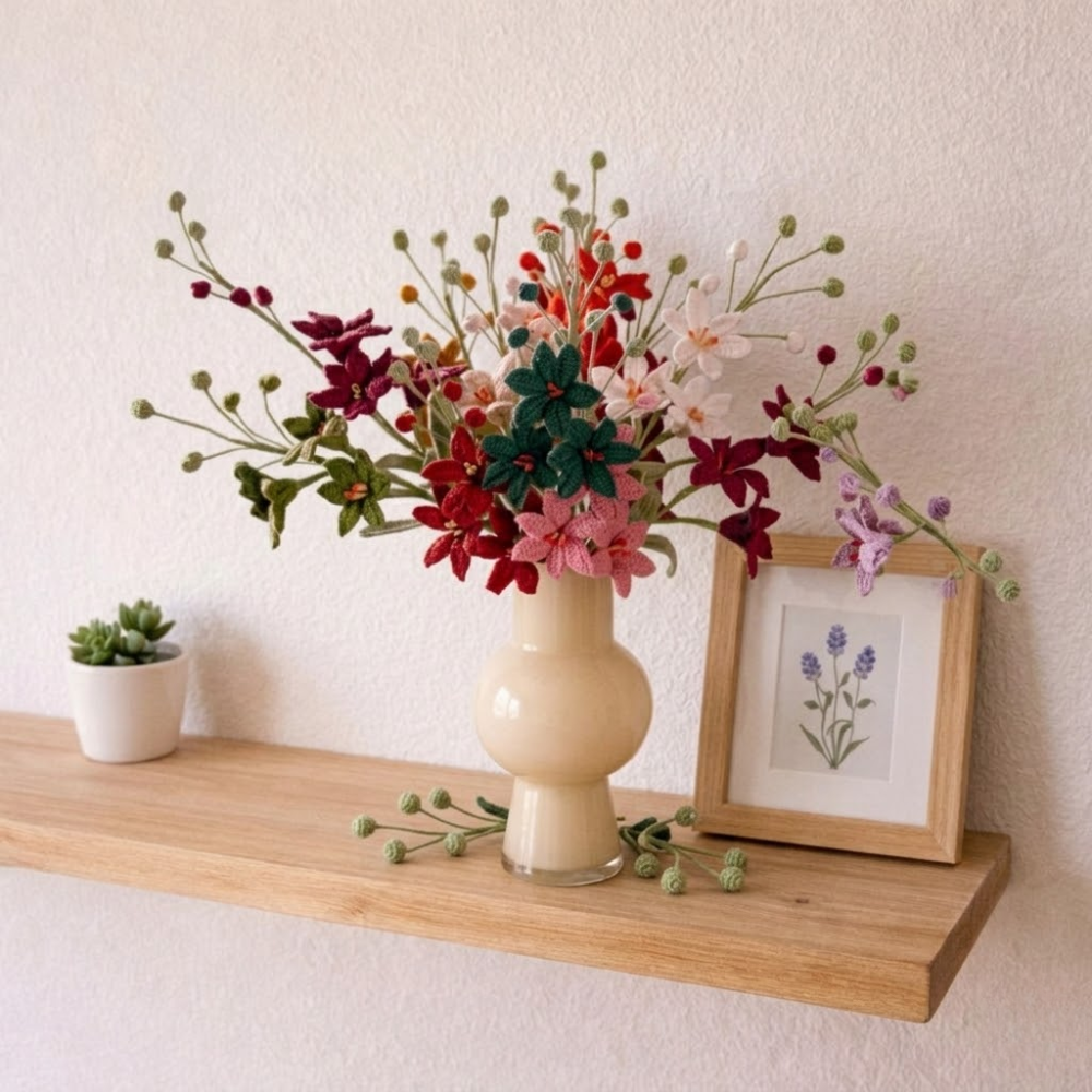 Colorful Wildflower Bouquet Crochet Pattern