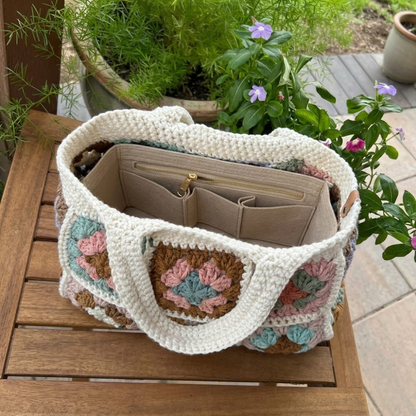 2 in 1 Cozy Patchwork Tote Crochet Pattern