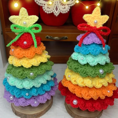 Rainbow Christmas Trees Crochet Pattern