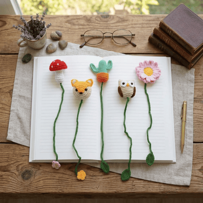 Woodland Friends Bookmark Crochet Pattern