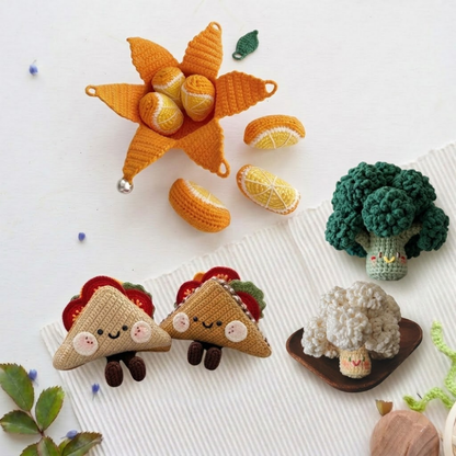 3 in 1 Kawaii Food Crochet Pattern