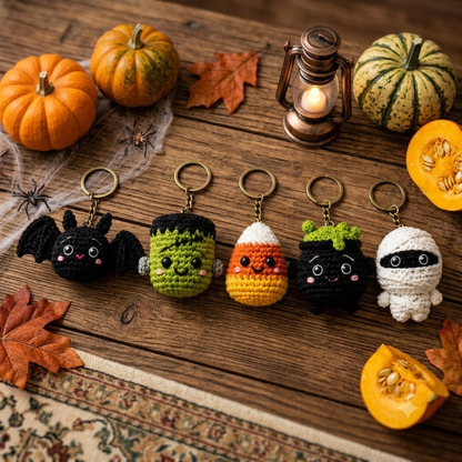 10 in 1 Halloween Keychain Crochet Pattern