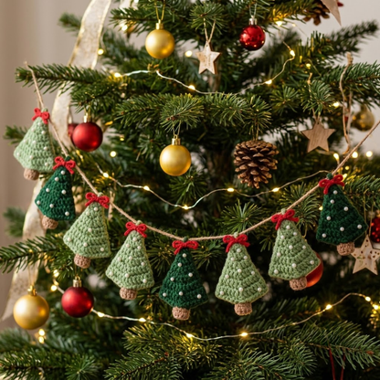 Christmas Tree Garland Crochet Pattern