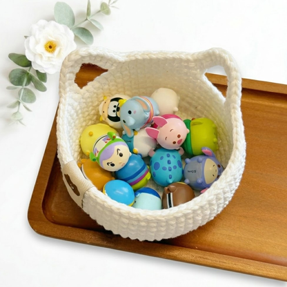 Kitty Storage Basket Crochet Pattern