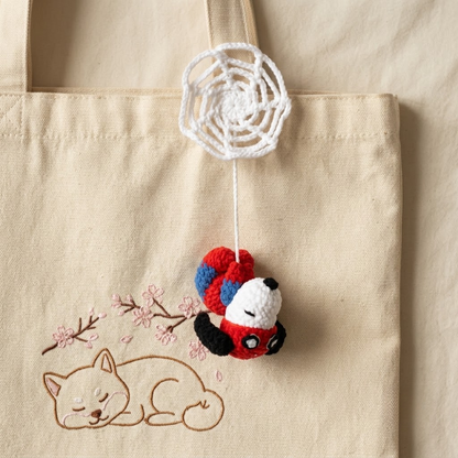 3 in 1 Spiderman Car Hanging Amigurumi Crochet Pattern