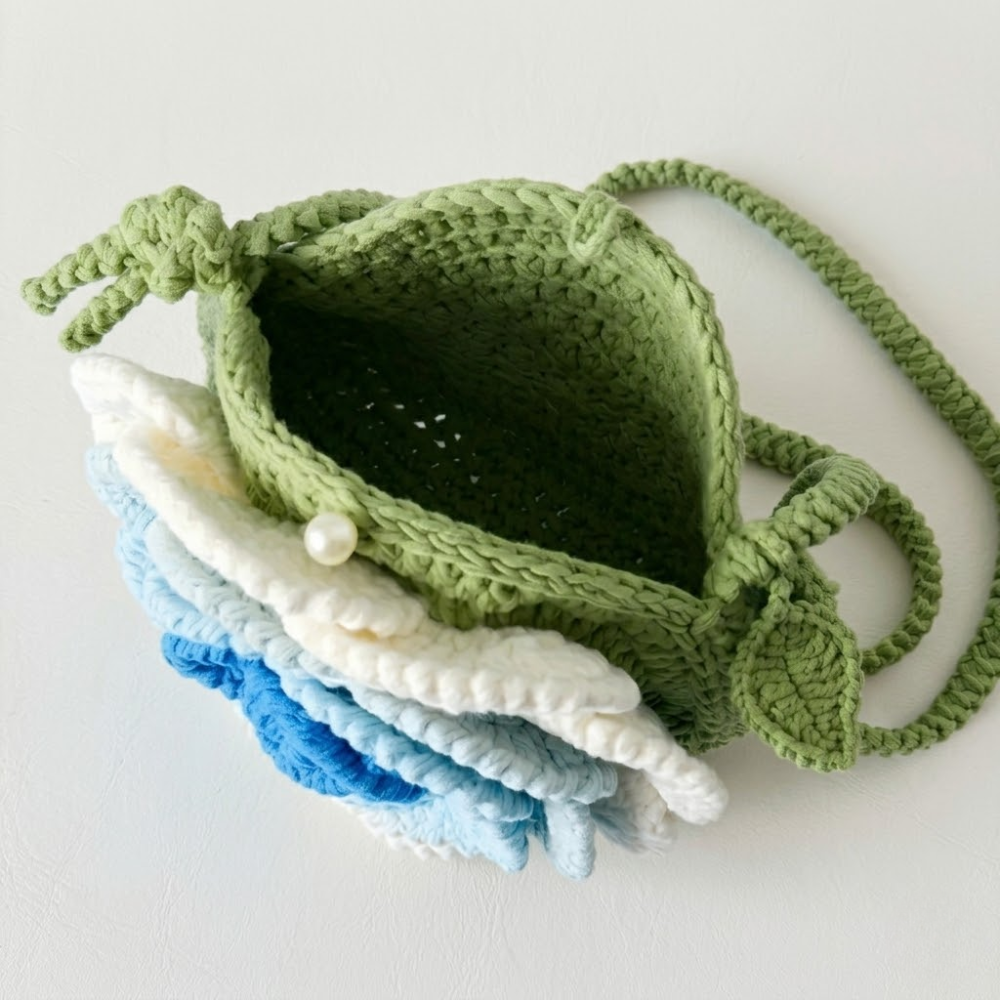 Camellia Flower Bag Crochet Pattern