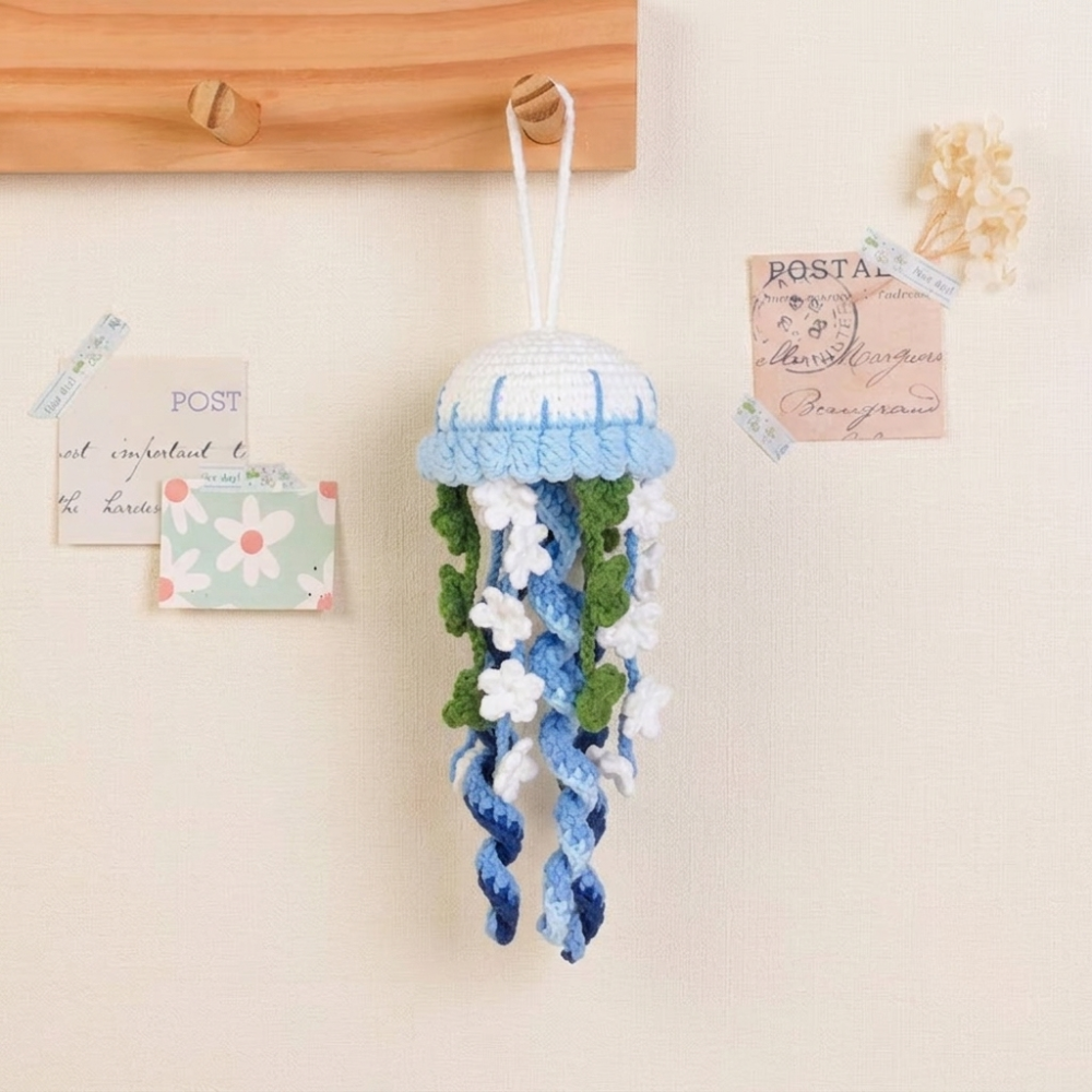 4 in 1 Floral Jellyfish Crochet Pattern Bundle