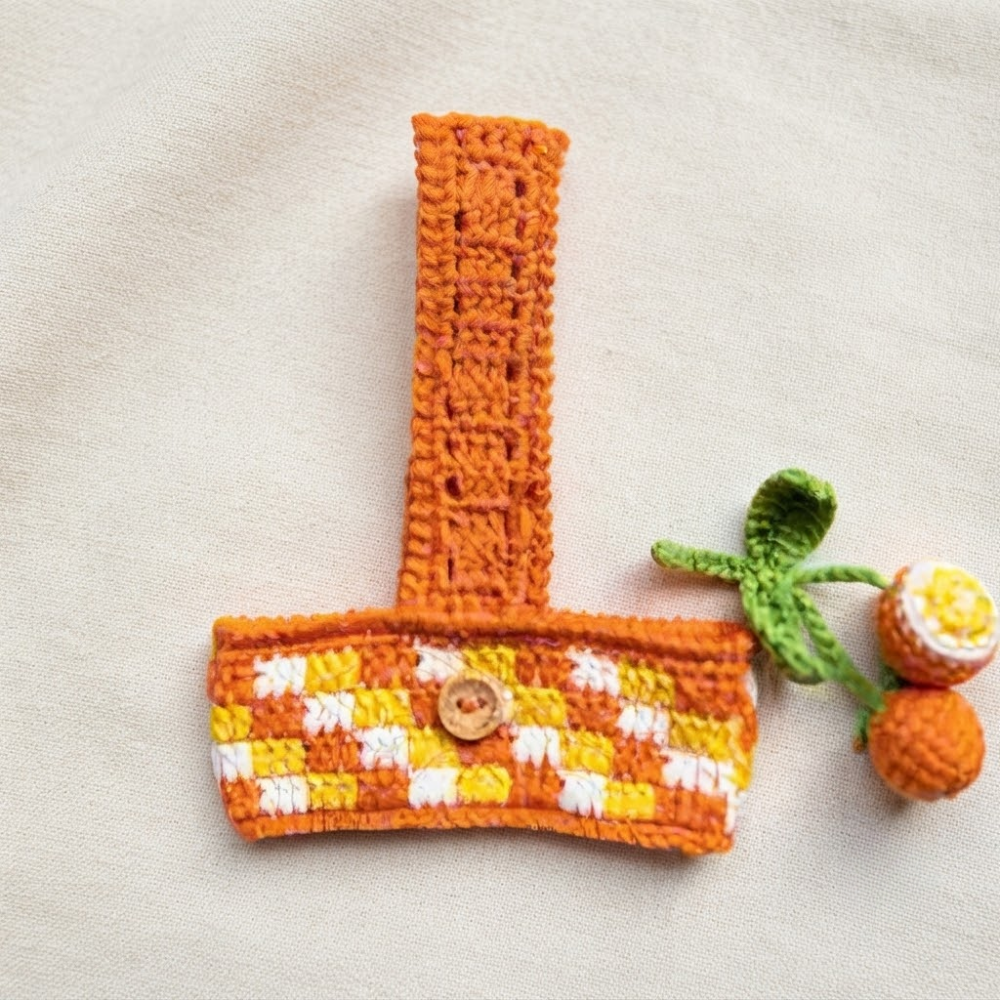 Orange Cup Holder Crochet Pattern