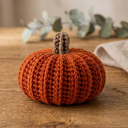 Rustic Ribbed Pumpkin Crochet Pattern