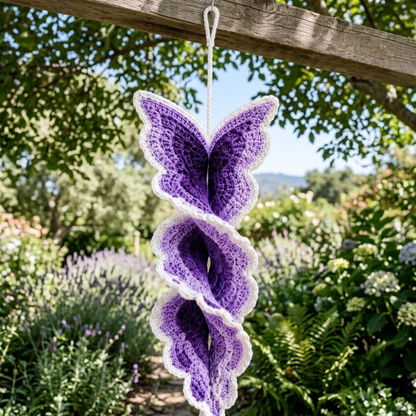 2 in 1 Butterfly & Rainbow Spiral Crochet Pattern