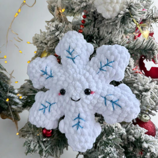 Snowflake Plush Ornament Crochet Pattern