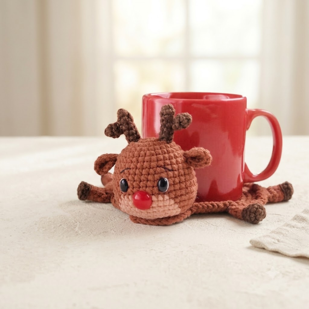 Amigurumi Christmas Coasters Crochet Pattern