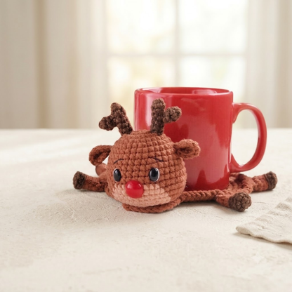 Amigurumi Christmas Coasters Crochet Pattern