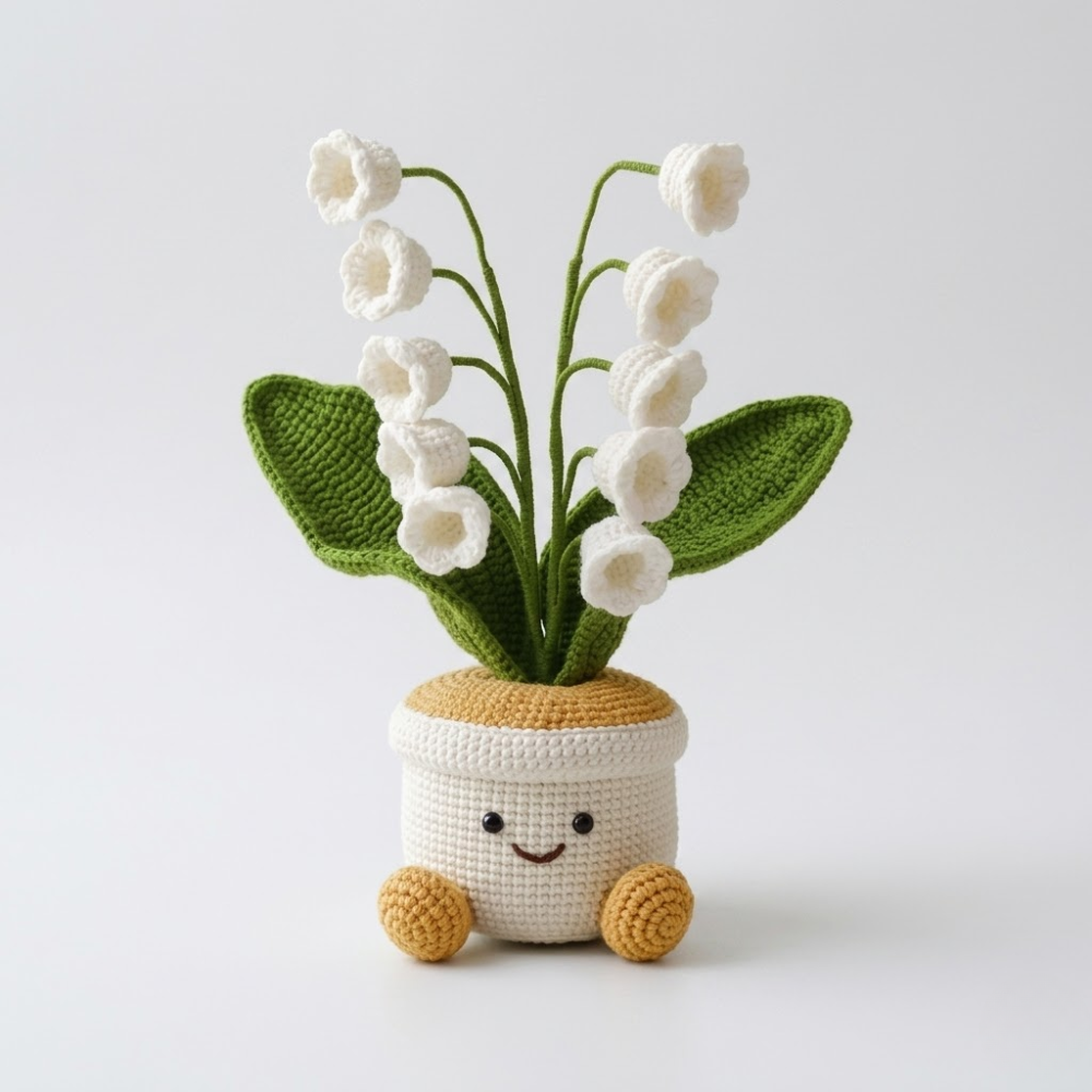 Kawaii Flower Pot Plushie Crochet Pattern