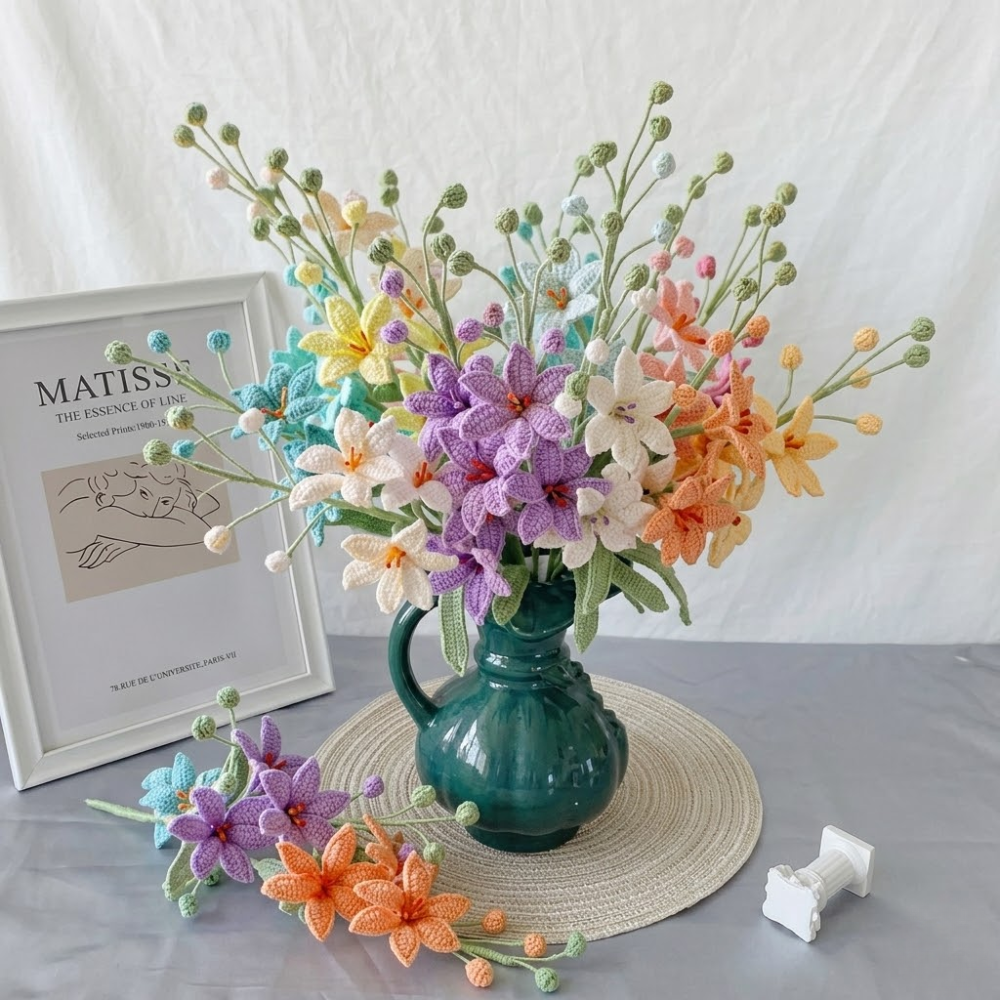 Colorful Wildflower Bouquet Crochet Pattern