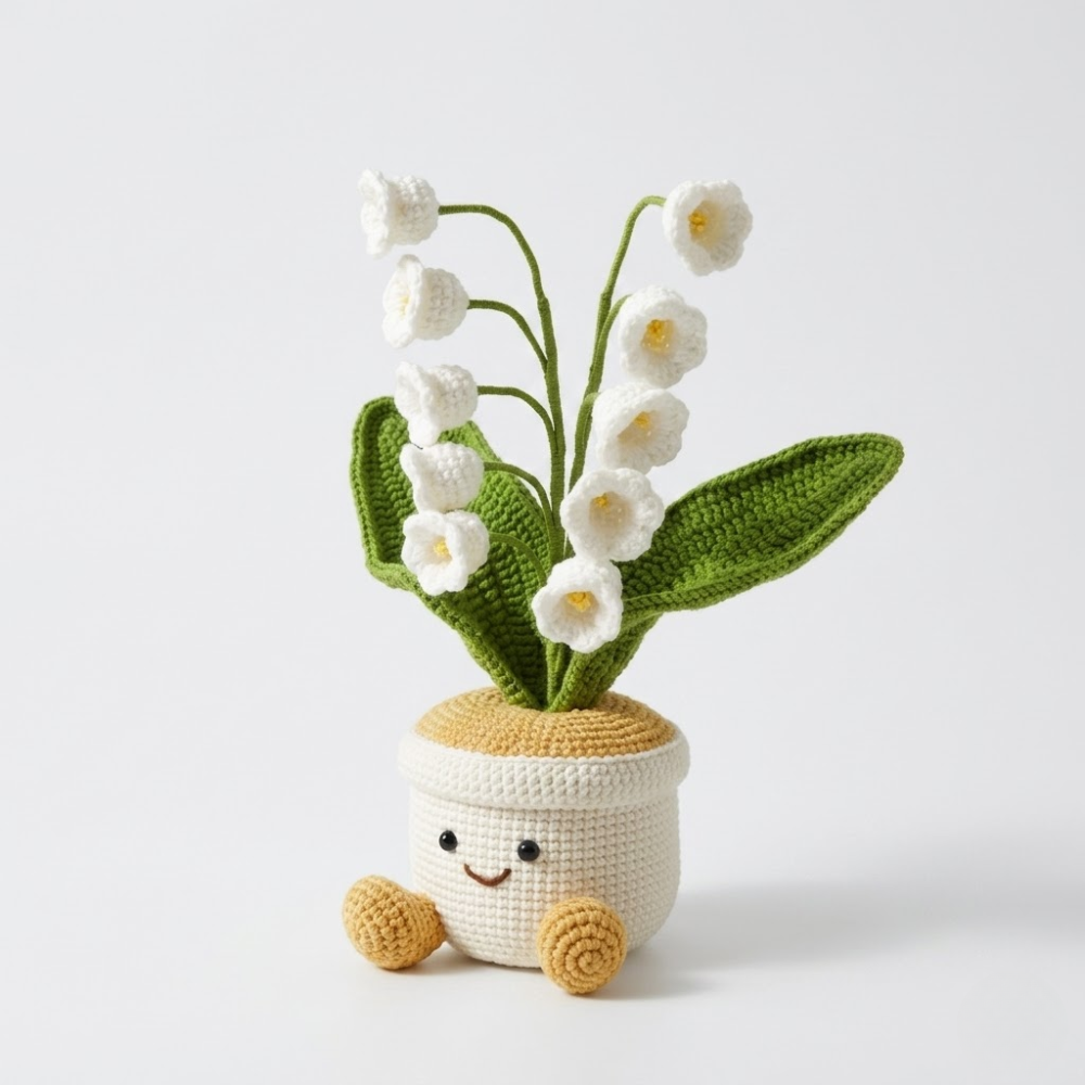 Kawaii Flower Pot Plushie Crochet Pattern