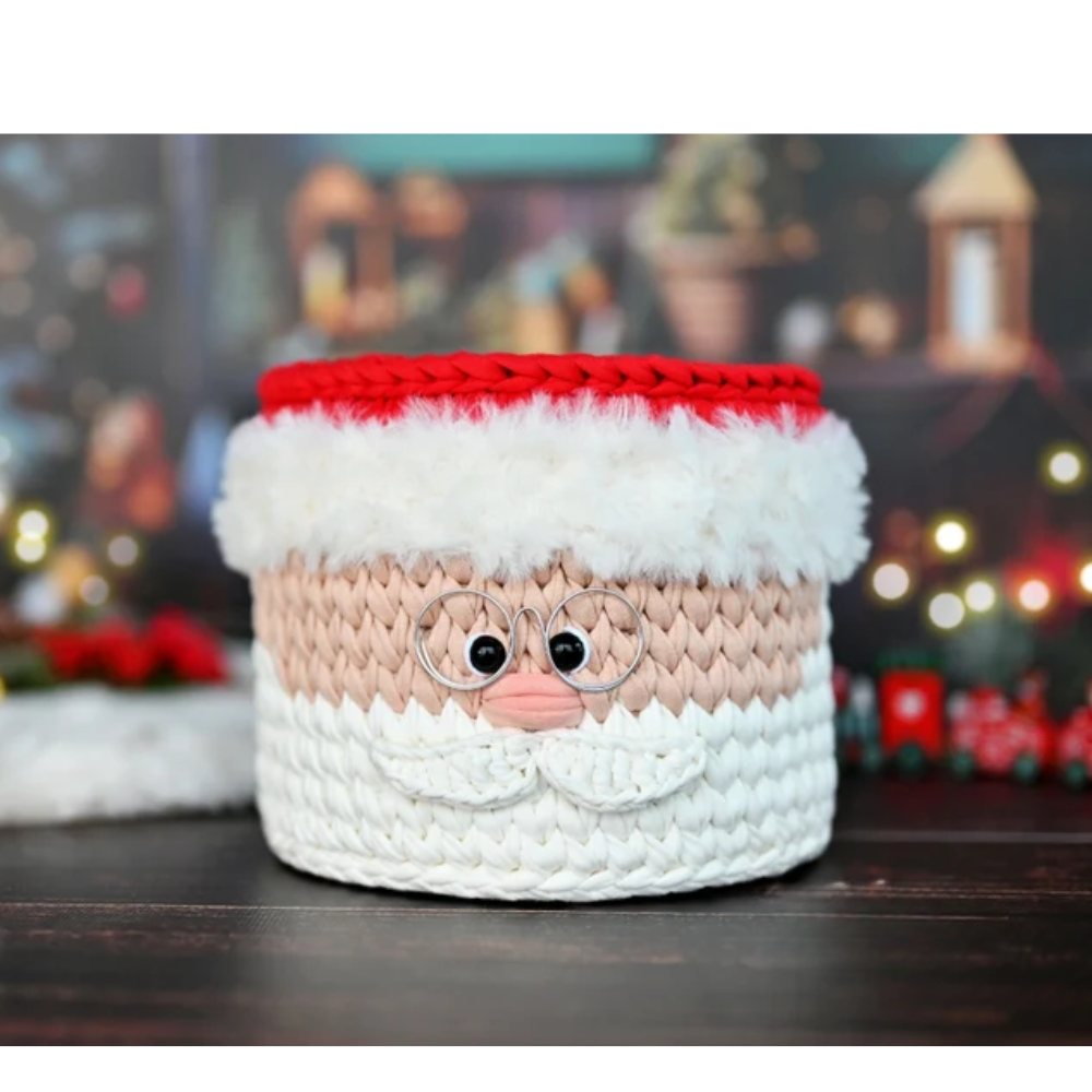 Christmas Character Basket Crochet Pattern