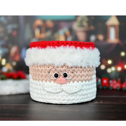 Christmas Character Basket Crochet Pattern