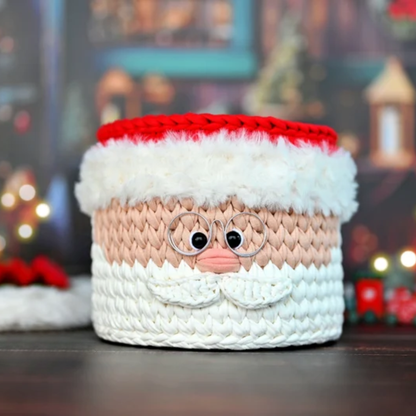 Christmas Character Basket Crochet Pattern