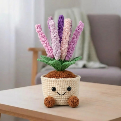 Cute Lavender Plushie Pot Crochet Pattern