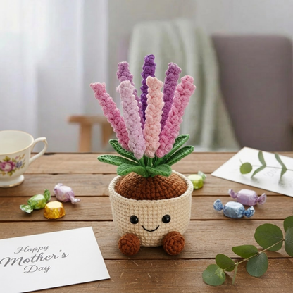 Cute Lavender Plushie Pot Crochet Pattern