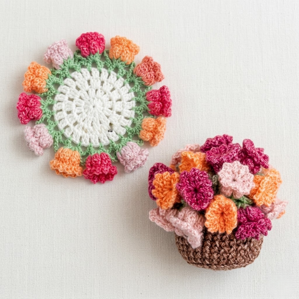 7 in 1 Flower Bot Crochet Pattern