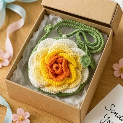 Camellia Flower Bag Crochet Pattern