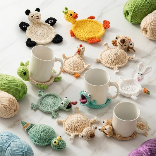 11 in 1 Coaster Amigurumi Crochet Pattern