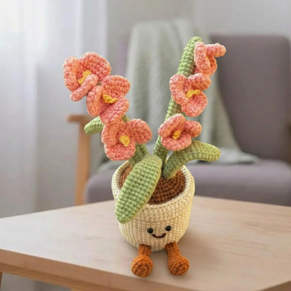 Smiling Orchid Plushie Crochet Pattern