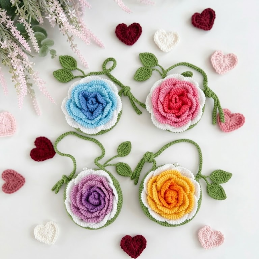 Camellia Flower Bag Crochet Pattern