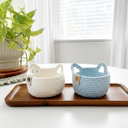 Kitty Storage Basket Crochet Pattern