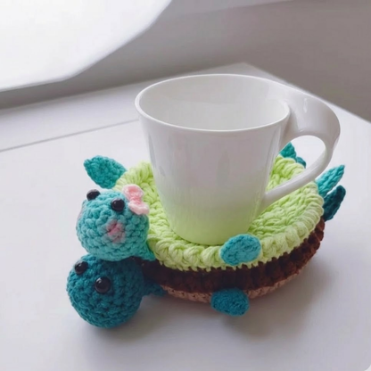 Cute Turtle Coaster Crochet Pattern