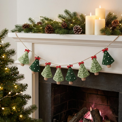 Christmas Tree Garland Crochet Pattern