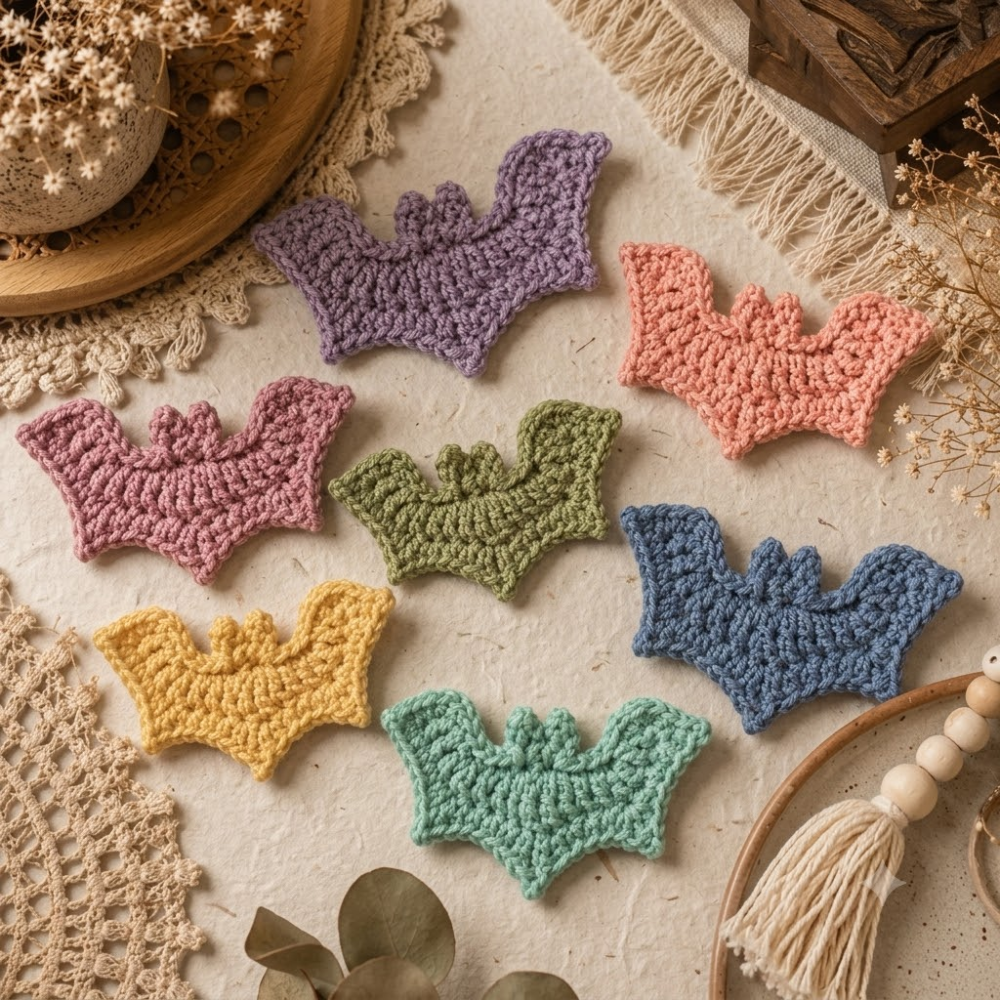 Flat Bat Crochet Pattern