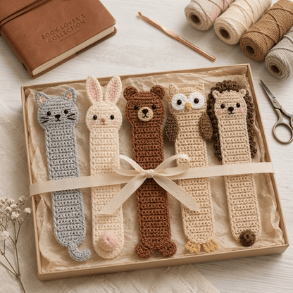 Woodland Friends Bookmark Crochet Pattern