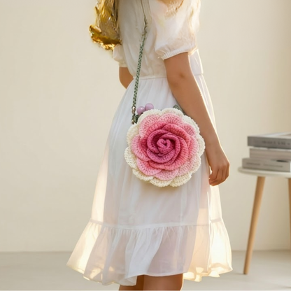 Camellia Flower Bag Crochet Pattern