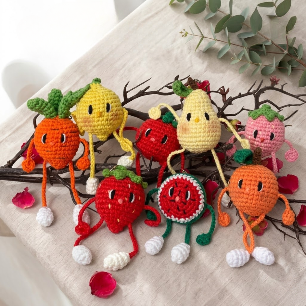 Mini Fruit Amigurumi Crochet Pattern
